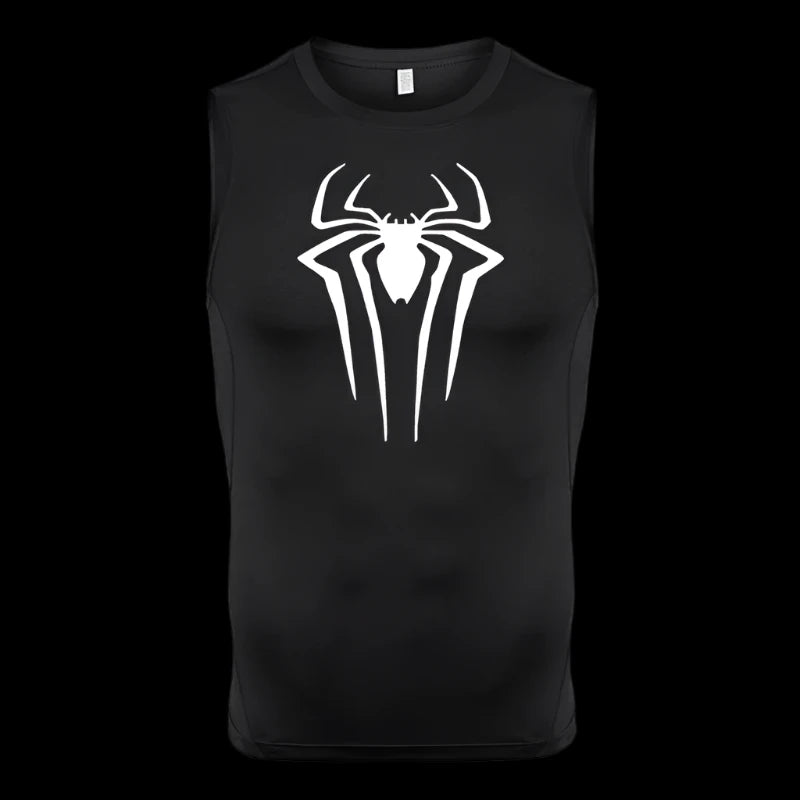 Spider Tank Top - Black/White