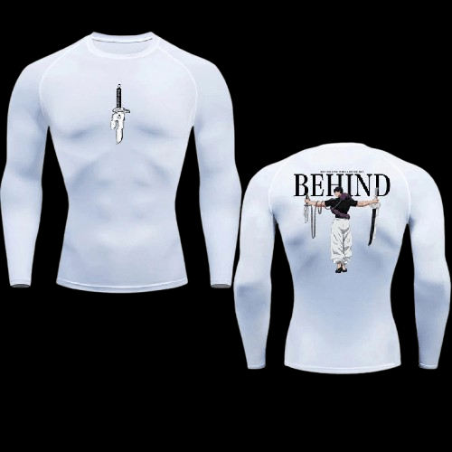 White Toji Compression Shirt Long Sleeve