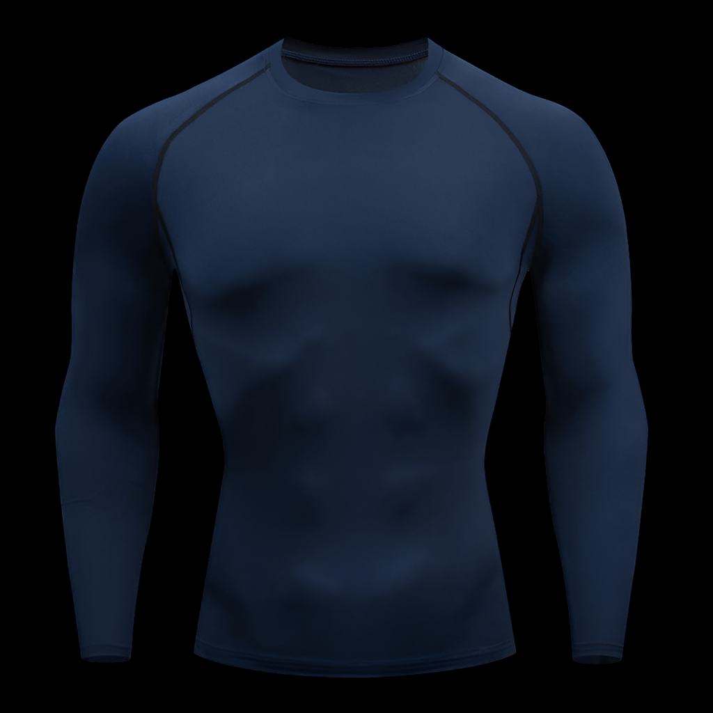 Plain Compression Shirt Long Sleeve