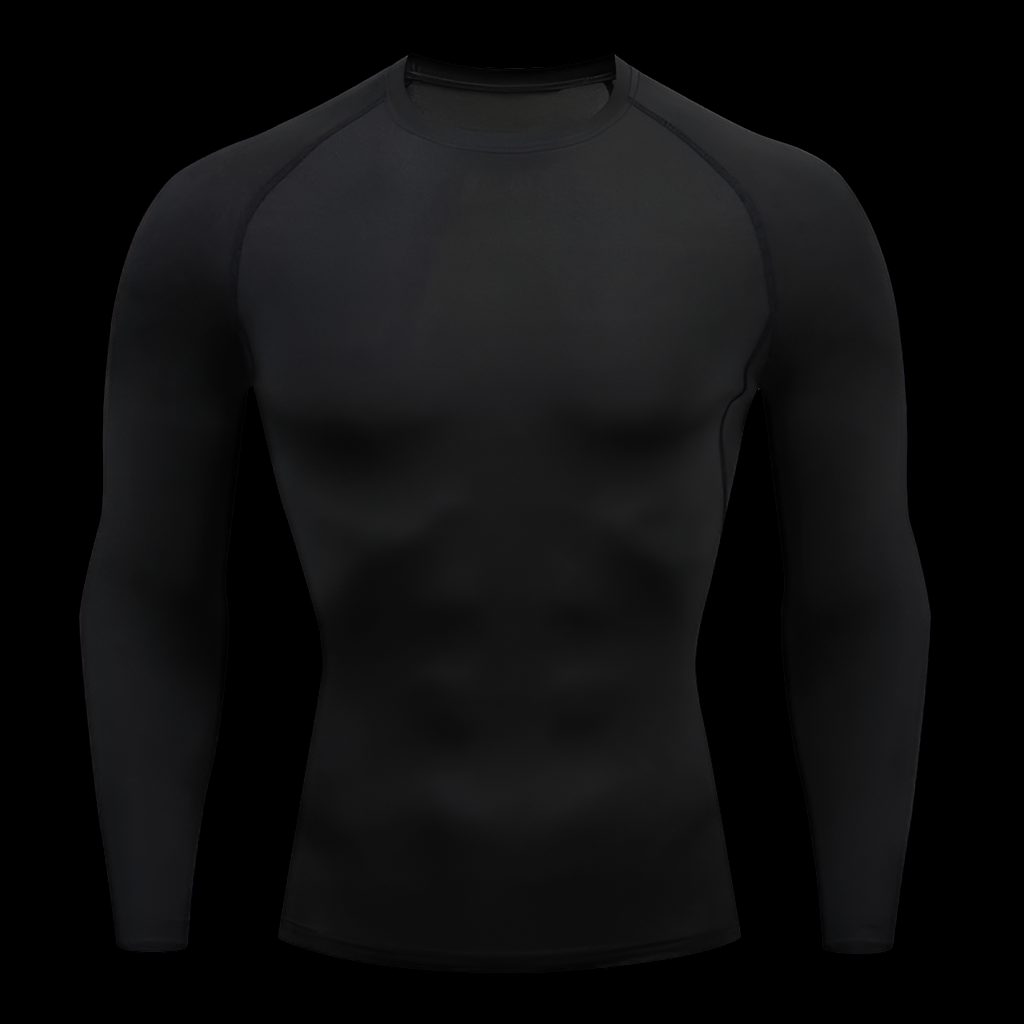 Plain Compression Shirt Long Sleeve