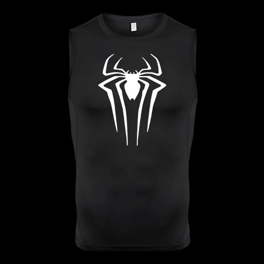 Spider Tank Top - Black/White